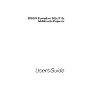 Epson PowerLite 503c manual cover