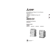 Mitsubishi Electric AED CV manual cover