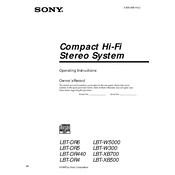 Sony LBT-DR4 manual cover