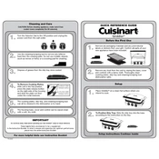 Cuisinart GR-4 manual cover