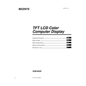 Sony SDM-N50R manual cover