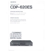 Sony CDP-620ES manual cover