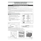 Frigidaire FHWW063WBE manual cover