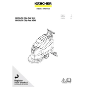 Karcher BD 50 50 C Bp Pad AGM 1.127-030.0 manual cover