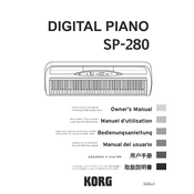 KORG SP-280 manual cover