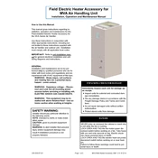 Panasonic Field Electric Heater Accessory manual cover