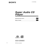 Sony SCD-C2000ES manual cover