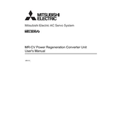 Mitsubishi Electric MRCV Power Regeneration manual cover