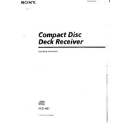 Sony HCD-461 manual cover