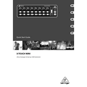 Behringer X-Touch Mini manual cover