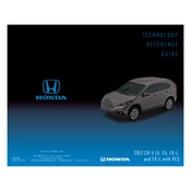 Honda CR-V LX EX EX-L and EX-L with RES 2012 Technology manual cover