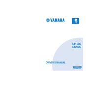 Yamaha SX150TXRC manual cover