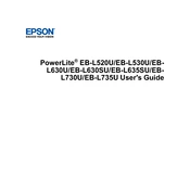 Epson PowerLite EB-L520U manual cover