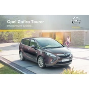 Opel Zafira Tourer 2012 manual cover