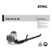 Stihl BR 340 BR 380 manual cover