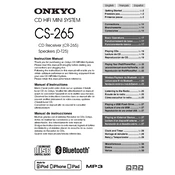 Onkyo CS-265 manual cover