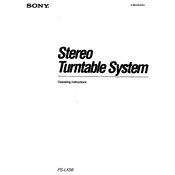 Sony PS-LX56 manual cover