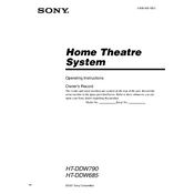 Sony HT-DDW685 manual cover