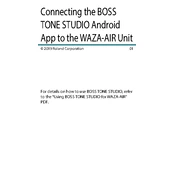 Boss WAZA-AIR Tone Studio Android manual cover