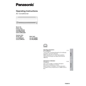 Panasonic CS-ME7RKUA, CS-E9RKUAW, CS-E12RKUAW manual cover