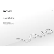 Sony VGC-JS320J manual cover