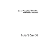 Epson PowerLite 737c manual cover