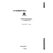 John Deere 14 Hammer Mill manual cover