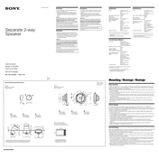 Sony XS-GTX1622S manual cover