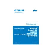 Yamaha RS90PF, RS90PLTF, RST90F 2015 RS Vector Venture manual cover