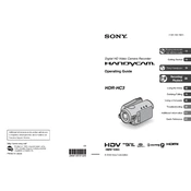 Sony HDR-HC3 manual cover