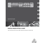 Behringer X Adat manual cover