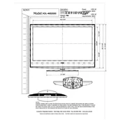 Sony KDL-46S2000 manual cover