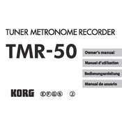 KORG TMR-50 manual cover