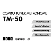 KORG TM-50 manual cover