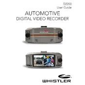 Whistler D2200 Automotive Digital Video Recorder manual cover