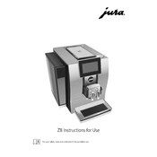 Jura Z8 Coffee Machine manual cover