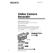 Sony CCD-TRV17 Hi8 manual cover