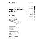 Sony DPP FP35 manual cover