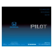 Honda Pilot EX-L with Navigation 2013 Technology manual cover