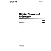 Sony SDP-EP9ES manual cover