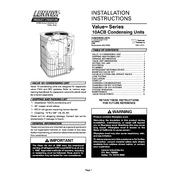 Lennox 10ACB manual cover