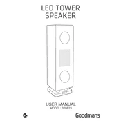 Goodmans B&M LED Tower Speaker 328823 manual cover