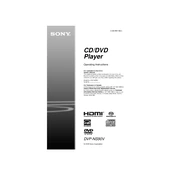 Sony DVP-NS90V manual cover