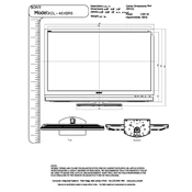 Sony KDL-46XBR6 manual cover