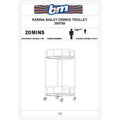 Karina Bailey B&M Drinks Trolley 369788 manual cover