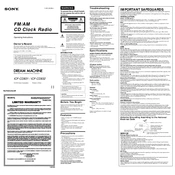 Sony ICF-CD831 manual cover