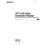 Sony SDM-HS75 manual cover