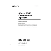 Sony CMT-M90DVD manual cover