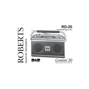 Roberts Gemini RD20 DAB 0 manual cover