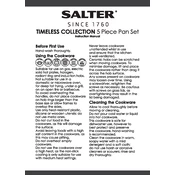 Salter BW06746AR Timeless 5 Piece Pan Set manual cover